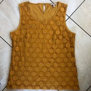 Banana republic yellow mustard blouse